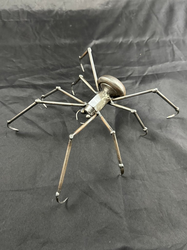 scrap metal spider